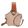 Bolsa Saco de Cor Contrastante Simples de Nicho para Mulheres Verão 2025 Retro Versátil Padrão Granulado Bolsa de Ombro Único Transversal de Alta Qualidade
