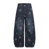 Pantalones Casuales de Pierna Ancha Decorativos Estampados para Mujer de Estilo Urbano Trendy 2025 Nuevos Suministro Mayorista del Fabricante