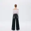 2025 Jeans Mujer Primavera Retro Moderno Pierna Ancha Holgada Diseño de Tiro Alto Moda Perezosa