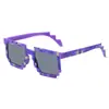 2022 Nuevas Gafas a Cuadros Marseille Cleck Rojas Amarillas Moradas Azules Verdes Gafas de Fiesta Gafas de Sol Divertidas