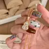 Colar de Abóbora Full Diamond de Luxo Leve Retrô de Alta Qualidade Exquisita Corrente de Clavícula da Moda Galvanoplastia de Ouro Real 24K Forte Retenção de Cor