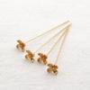 Acessórios para Joias Artesanais DIY Flor Coração de Cobre Pino T Longo Materiais Básicos Versáteis Acessórios 0,6*7*48mm Materiais para Brincos