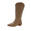 Botas Altas Europeas y Americanas de Talla Grande 2024 Otoño y Primavera Punta Tacón Grueso Tacón Alto Botas de Manga Botas Vaqueras Occidentales para Mujer Botas de Moda