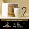 Juego de Tazas de Té de Cerámica Yuhuang Ru Kiln con Tapa y Tazón, Taza de Maestro, Taza Individual, Taza de Té Personal de Alta Gama, Juego de Té Kung Fu