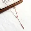 Popular Precio Especial Moda y Temperamento Dulce Sonido de Amor Acero de Titanio Silbato Clavícula Collar de Amor para Mujer de Alta Calidad con Preservación de Color