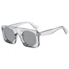 2026 Nuevas Gafas de Sol Cuadradas de Marco Grande Transfronterizas Estilo Europeo y Americano Sencillas de Parte Superior Plana Lente Cóncava Redonda de PC Gafas de Sol de Moda para Hombres