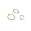 Anillo de Encaje de Oro Relleno de 14K con Doble Agujero Juego de Anillos de Cuentas Anillo de Cuentas Hecho a Mano DIY Joyería de Perlas Anillo de Cuentas Accesorios de Cuentas Material