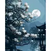 Pintura al Óleo Digital de Flor de Cerezo DIY Pintado a Mano Pintura Decorativa Escénica para Sala de Estar Popular Pintura de Compra Grupal ozon