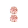 Pinza para el pelo floral doble cara de primavera para niñas, Pasador de flor para flequillo lateral, Pinza accesorio para el pelo para decoración de coleta