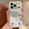 Funda de teléfono linda estilo coreano con lunares de My Melody KT, adecuada para modelos iPhone 18 Pro Max, Apple 17P y los nuevos 16P