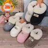 2026 Nuevos Zapatos de Algodón Rayados de Cobertura Total Suela Gruesa Botas de Algodón con Felpa Color Sólido Simples Unisex para Pareja Botas de Nieve