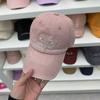 Boné de Baseball Tendência de Rua da Coreia do Sul Bordado com Letras Aba Larga Feminino Top Macio Grande para Cabeça Novos Chapéus 2025