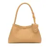 Bolso de mano tejido de nicho coreano para mujer, moda retro casual de moda nuevo otoño 2026, bolso de hombro bajo el brazo