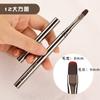 Conjunto de Canetas de Gel para Fototerapia com Haste de Metal Transfronteiriço para Salões de Unhas, Cabeça Redonda Cabeça Chata Grande Quadrada Redonda Pincel para Fototerapia Caneta de Gel