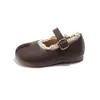 Zapatos de Cuero para Niñas 2025 Primavera y Otoño Estilo Coreano Pequeños Zapatos de Princesa Chanel Bebé Cómodos Suela Suave Pezuña de Oveja Encaje Zapatos Individuales Pequeños