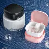 Caja de Almacenamiento para Dentaduras Postizas, Caja Portátil para Remojar Dentaduras Postizas para Personas Mayores, Brackets Invisibles, Caja Limpiadora para Retenedores Ortodónticos