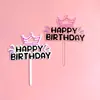 Decoración Acrílica para Pastel Estilo Ins Impresión a Color Color Caramelo Adorno para Pastel Acrílico Colorido para Pastel de Cumpleaños