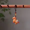 Sándalo Morado Pintado Caballo del Zodiaco Colgante para Teléfono Llavero de Riqueza Instantánea DIY para el Año de Nacimiento Colgante para Bolso