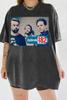 Traje Waffle de Verão 2025 Masculino Estampado Lindo Estilo Hong Kong Tendência Casual Esportivo Manga Meia Solto