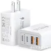 Cargador USB C de 40W 2A2C pd qc Carga Rápida AACC4 Puertos Carga Rápida Protocolo Totalmente Compatible Carga Rápida