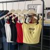 761# viscose falso duas peças laço estampado versátil regata feminina verão dopamina colete