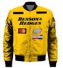 Uniforme de baseball de inverno europeu e americano para homens, nova moda de rua, fitness, esportes, piloto digital 3D, jaqueta com logotipo de carro para homens