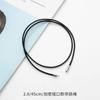 Accesorios de Joyería DIY 2.0 Cierre Encriptado Cuerda para Collar Hilo Encerado Coreano Cuerda de Cuero Negro Cuerda para Colgante Cuerda de Cuero Hebilla Cera Cuerda de Cuero