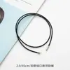 2.0 Collar con Hebilla Encriptada Cuerda Cordón de Cera Coreano Cordón de Cuero Negro Cordón para Colgante Cordón de Cuero Hebilla de Cordón de Cuero Encerado Accesorios de Joyería DIY