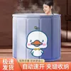 Cubo de Baño sin Instalación Baño de Cuerpo Completo Adulto Hogareño Engrosado Algodón Cubo de Baño de Burbujas Plegable Apartamento Pequeño Piscina