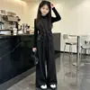 Conjunto de 3 Peças Feminino Moda 2026 Primavera/Outono Temperamento Elegante Alta Qualidade Colete Camada Base Calça Reta Casual