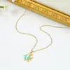 Série de Verão Oceânica Transfronteiriça Europeia e Americana Colar de Peixes Coloridos Moda Personalizada Corrente para Clavícula Peixe Dourado Versátil da Moda Atacado