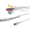 Fivela de Eletrodo ECG Personalizada USB Um-Para-Oito Fivela de Eletrodo Fio Condutor Fio de Fisioterapia Fio com Fivela 4.0