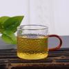 Vaso pequeño de té estilo japonés martillado engrosado de vidrio borosilicato con asa juego de té kung fu con asa vaso pequeño de té al por mayor