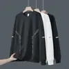 [Entrega Rápida] Sudaderas de Otoño e Invierno para Hombre Holgadas Engrosadas Pulóver Cuello Redondo Camisa Base Camiseta de Manga Larga Talla Grande