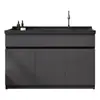 Acero Inoxidable Panal de Abeja Aluminio Gabinete para Lavadora Balcón Fregadero de Lavandería Lavabo Integrado para el Hogar con Tabla de Lavar Hecho a Medida