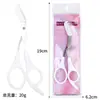 Peine para Cejas de Acero Inoxidable, Duradero y Desmontable, Peine y Tijeras de Doble Propósito, Antiarañazos, Herramienta Especial para Depilar Cejas, Tijeras de Belleza y Maquillaje