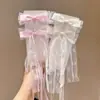 Estilo Ballet Lazo Niña Encaje Cinta Accesorios para el Cabello Versátil Pinza para Cola de Caballo Parte Posterior de la Cabeza Pinza Decorativa de Pico de Pato Tocado