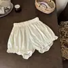 Conjunto de Verão Estilo Ins com Renda, Sem Mangas, Babydoll e Shorts para Bebês Meninas Usarem na Rua, Conjunto de Duas Peças