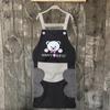 Avental de cozinha transfronteiriço, lenço umedecido para as mãos, avental de urso, logotipo impresso, alça de ombro, roupas de trabalho à prova d'água