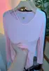 Camiseta Cover-Up Casual de Manga Larga con Protección Solar de Seda de Hielo para Mujer, Verano Simple Versátil Holgada Transpirable Color Sólido Top Adelgazante