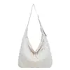 Bolso de Hombro Grande de Capacidad Casual para Mujer Estilo Nuevo Otoño 2026 Bolso de Algodón Acolchado con Acolchado de Diamantes de Nicho Bolso Cruzado para el Trabajo