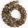 Cor Café Verde Ágata Antiga Contas Acessórios de Joias DIY Pulseira Colar Joias Transfronteiriças Atacado Material Artesanal Produção