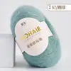 Fio de lã mohair ultrafino sul-africano para tricô manual de xales, mistura de caxemira, novelo de fio fino de pelo longo, fio fino para suéter