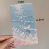 10x 17,5 borda ondulada coleção cartão corrente de celular diy cartão traseiro chaveiro pingente corrente de papelão decorativa cartão traseiro