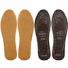 Plantilla de cuero transpirable de látex marrón de 2 mm y cuero beige, de orificio completo, para cortar, fina, cómoda, casual, para hombre y mujer