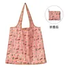 Atacado Coreano Bolsa de Compras Dobrável de Grande Capacidade Portátil Desenho Animado Nylon Sacola Armazenamento Supermercado Japonês Pano Oxford Compra