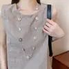 ¡Ehai Liuyun! Flor de Metal Puntada de Color Contrastante Larga Multiusos Exquisito Diseño de Collar Moda Ins Cadena para Clavícula