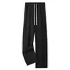 Calça de Moletom Masculina Estilo Americano Primavera e Outono Nova Versátil Casual Cintura Alta Confortável Perna Reta Calças Femininas