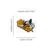 Insignias de la Serie de Animales Lindos Transfronterizos en Stock, Venta de Liquidación, Broches, Decoraciones para Bolsos, Suministro Directo de Fábrica