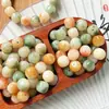 Contas Soltas de Raiz de Bodhi em Geléia Tricolor, Série de Cores Frescas Contas Cilindricas, Acessórios para Miçangas, Acessórios para Pulseira DIY Feitos à Mão Venda por Atacado